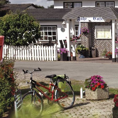 Fähr-Café Fahrradparkplatz